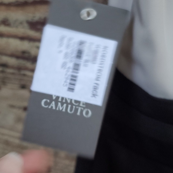 Vince Camuto career 2 tone blk/what dress NWT - Picture 5 of 7